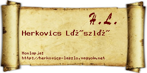 Herkovics László névjegykártya