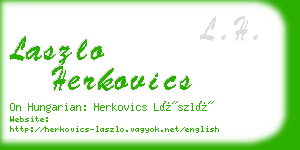 laszlo herkovics business card